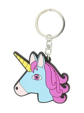 Llavero de silicona EQUI-KIDS 'Licorne'- Azul