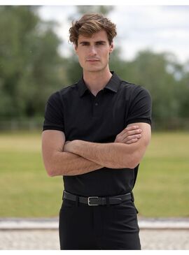 Polo Técnico Cross Hombre Maximilian Negro