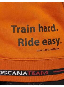 Sudadera Train Hard Unisex Cavalleria Toscana Naranja