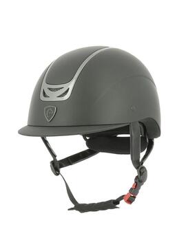 Casco Equithème “Honey” Negro/Cromado