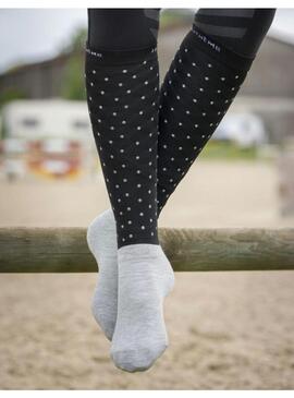 Calcetines Equitheme Dotgrip Negro