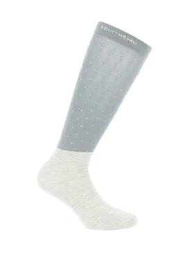 Calcetines Equitheme Dotgrip Gris Claro