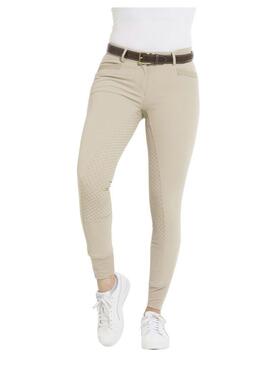 Pantalón Equitheme 'Kendall' Culera Silicona Beige