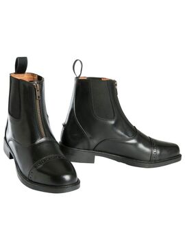 Botines Equithème “Zip Cuir” Negro