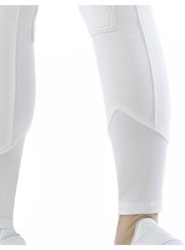 Pantalón Equithème “Pro” Mujer Blanco/Gris