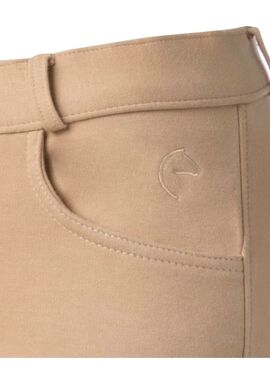 Pantalón Equithème “Pro” Mujer Topo/Blanco