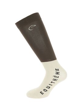 Calcetines EQUITHÈME 'Compet'- Marrón/Beige