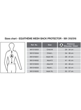 Protección Dorsal Equithème “Mesh” Adulto Negro