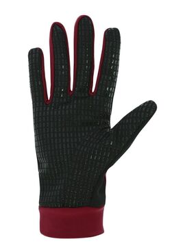 Guantes Equithème “Knit” Digital Negro/Ciruela