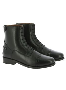 Botines con Cordones y Cremallera Equithème “Origin” Negro