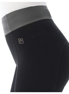 Mallas Pull-on Mujer EQUITHÈME 'Tea' Negro/Kaki