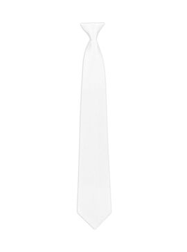 Corbata Trevira Nido de Abejas Equithème con Clip Blanco