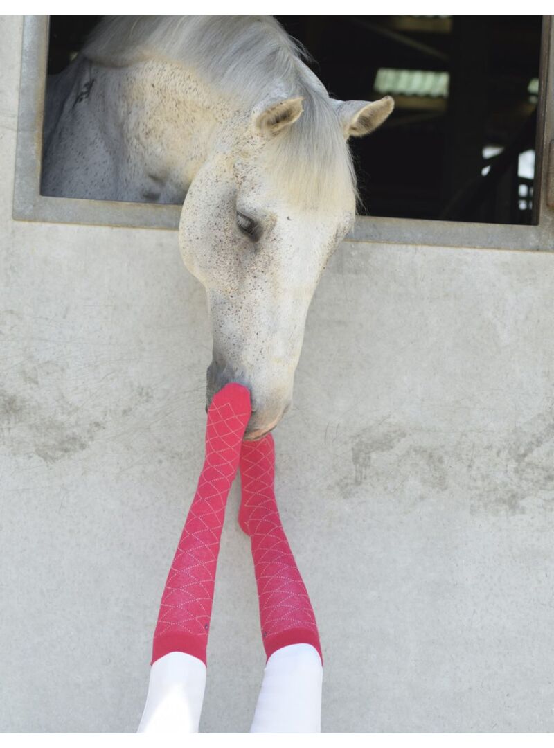 Calcetines Equithème “Résille” Fucsia