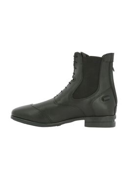 Botines Equithème “Zurich” con Cremallera y Cordones Negro