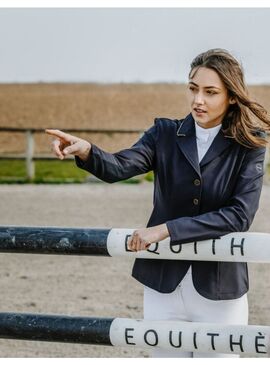 Chaqueta de Concurso Equithème “Oliva” Mujer Negro