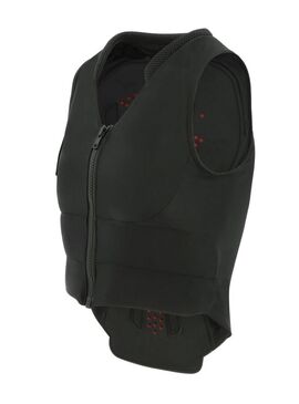 Protección Dorsal Espaldera Equithème “Cox” Junior Negro/Rojo