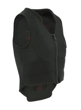 Protección Dorsal Espaldera Equithème “Cox” Junior Negro/Rojo