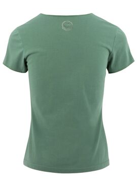 Camiseta Equithème “Réhane” Mujer Verde Salvia