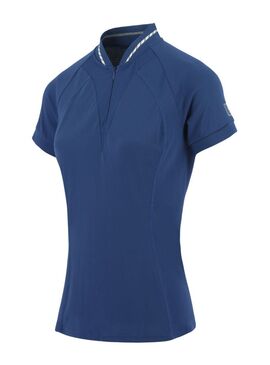 Polo Equithème “Elodie” Manga Corta Mujer Azul Mónaco