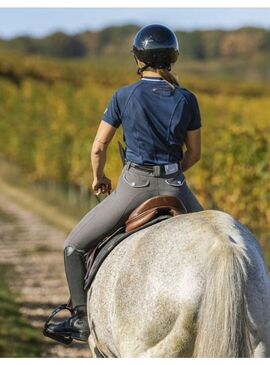 Polo Equithème “Elodie” Manga Corta Mujer Marino