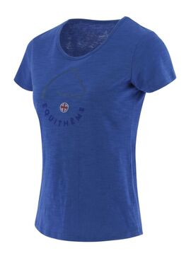 Camiseta Equithème “Claire” Mujer Azul Mónaco