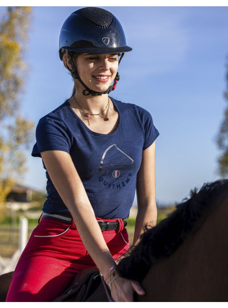 Camiseta Equithème “Claire” Mujer Marino