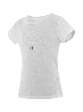 Camiseta Infantil Equithème “Claire” Junior Blanco