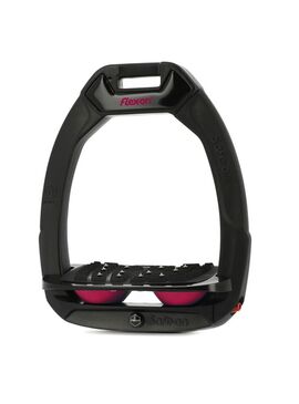 Estribo Safe-On Adulto Flex-on Ultra-Grip Inclinado Negro/Negro/Fucsia