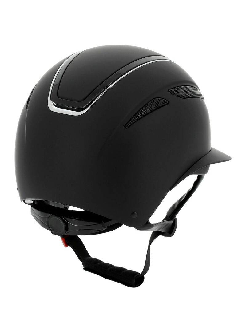 Casco Equithème “Agris” Visera Ancha Negro/Plateado