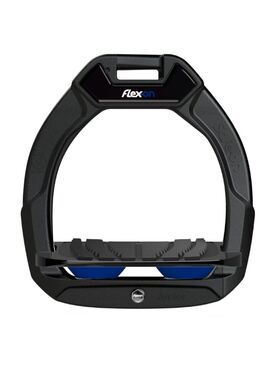 Estribo Safe-On Junior Flex-on Grip Inclinado Negro/Negro/Azul Oscuro