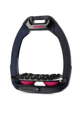 Estribo Safe-On Adulto Flex-on Ultra-Grip Inclinado Marino/Negro/Fucsia