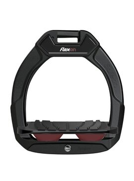 Estribo Safe-On Junior Flex-on Grip Inclinado Negro/Negro/Burdeos