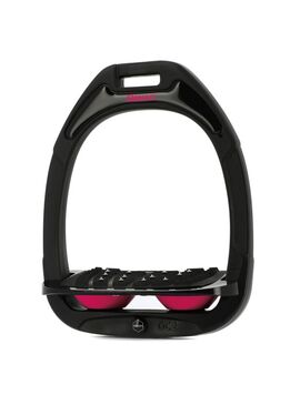 Estribo Green Composite Adulto Flex-on IUG Negro/Negro/Fucsia