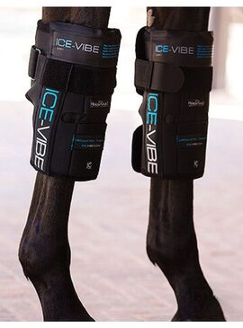 Protector Horseware Ice-Vibe (Set Completo) Rodilla Negro