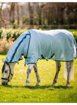 Manta Amigo Bug Rug Antimoscas con Cubrecuello Azure/Azul