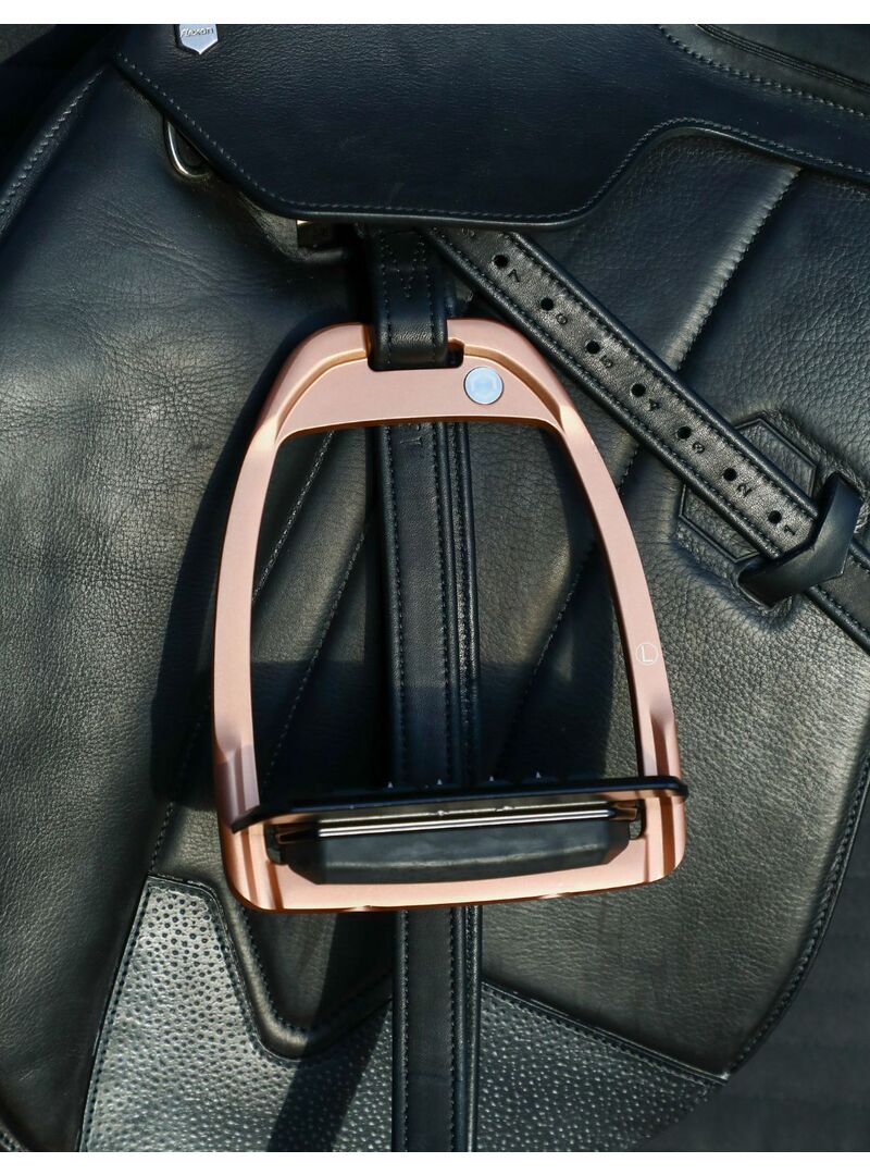 Estribo Hunter Rose Gold Adulto Flex-on IUG Rose Gold/Negro/Negro