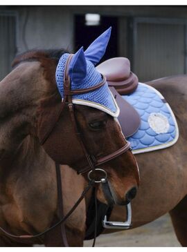 Orejeras Equithème "Denim" Azul Celeste