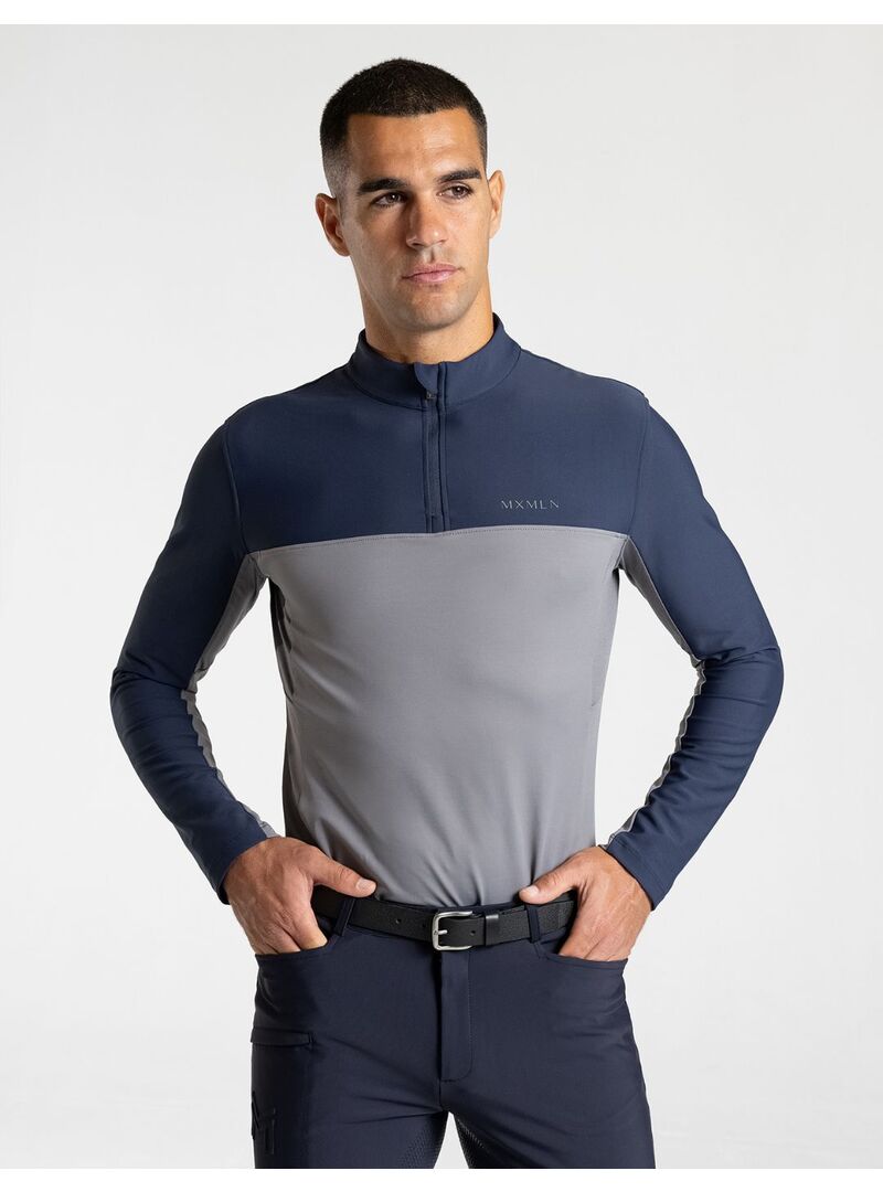 Base Layer Manga Larga Kent Hombre Maximilian Marino/Gris