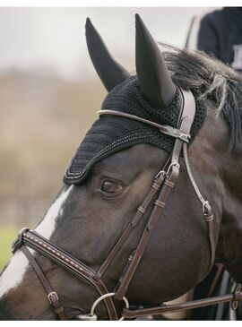 Orejeras Antimoscas Penelope “Soundless Strass” Insonorizadas Negro