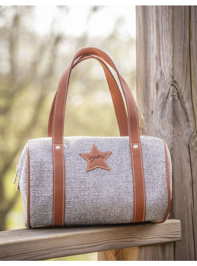 Bolso Penelope “Nina Bowl” Gris Lienzo