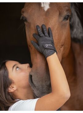 Guantes Eden by Penelope “Prisma Strass” Junior Negro