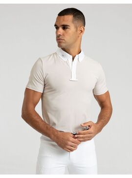 Polo de Concurso Active Manga Corta Hombre Maximilian Beige