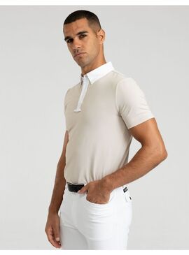 Polo de Concurso Active Manga Corta Hombre Maximilian Beige