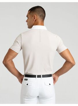 Polo de Concurso Active Manga Corta Hombre Maximilian Beige