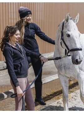 Sudadera Je T’aime Equithème “Juliette” Mujer Negro