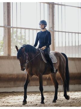 Camiseta Je T’aime Equithème “Stella” Mujer Negro