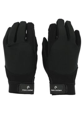 Guantes Equithème “Maelle” Junior Negro