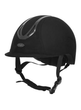 Casco Choplin “Aero Velvet” Negro Brillante