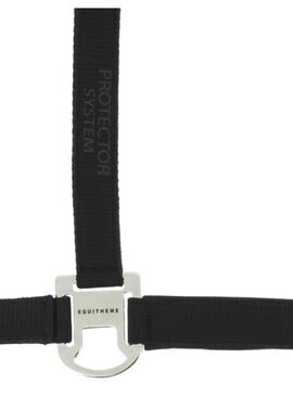 Cabezada de Nylon Equithème “Protector” Negro