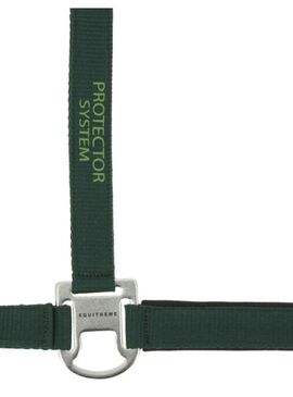 Cabezada de Nylon Equithème “Protector” Verde